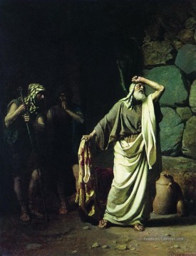 joseph - Jacob reconnaissant les vêtements de son péché Joseph vendu par ses frères à l’Egypte Stephan Bakalowicz Rome antique